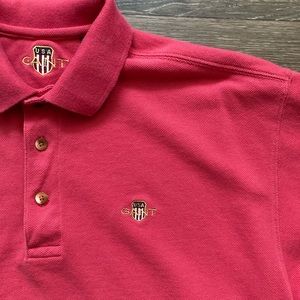 Gant USA Red Medium Polo Shirt
